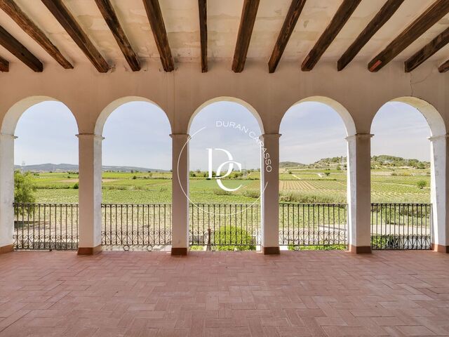 Espectacular finca en venta con dos viviendas y terreno con viñedos en Vilafranca del Penedés.