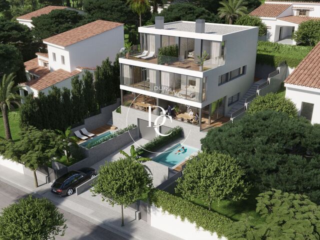 Exclusiva casa de luxe a Vallpineda, Sitges – Promoció d’obra nova amb vistes al ma