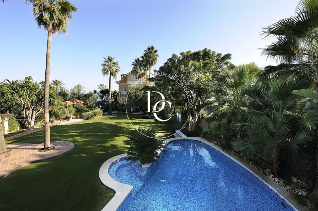 Colonial villa on the beachfront in Sitges